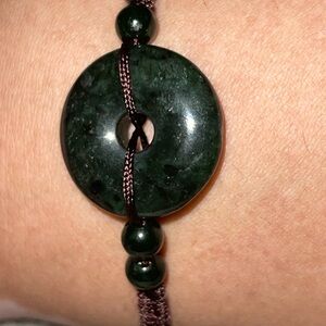 Elegant Green Stone Bracelet